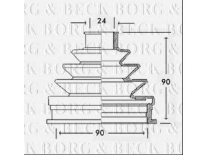 BORG & BECK BCB2255 gofruotoji membrana, kardaninis velenas 
 Ratų pavara -> Gofruotoji membrana
8D0498203B, 8D0498203B, 8D0 498 203B