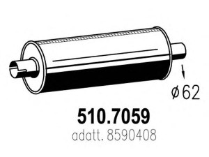 ASSO 510.7059 vidurinis / galinis duslintuvas
8590408