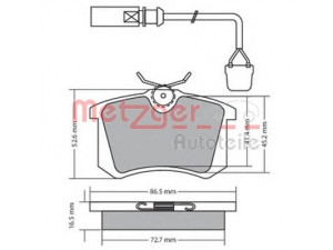 METZGER 1170174 stabdžių trinkelių rinkinys, diskinis stabdys 
 Techninės priežiūros dalys -> Papildomas remontas
6Q0 698 451, 6Q0 698 451B, JZW 698 451F