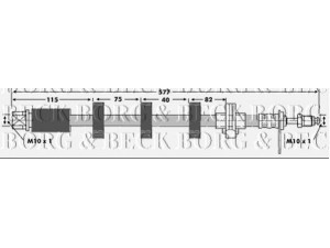 BORG & BECK BBH6685 stabdžių žarnelė 
 Stabdžių sistema -> Stabdžių žarnelės
480680, 480680, 4806.80