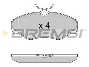 BREMSI BP3012 stabdžių trinkelių rinkinys, diskinis stabdys 
 Techninės priežiūros dalys -> Papildomas remontas
41060-00QAE, 4106000QAE, 7701054771