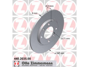 ZIMMERMANN 440.2035.00 stabdžių diskas 
 Dviratė transporto priemonės -> Stabdžių sistema -> Stabdžių diskai / priedai
4246.99, 4246.H0