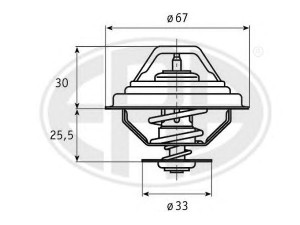 ERA 350121 termostatas, aušinimo skystis 
 Aušinimo sistema -> Termostatas/tarpiklis -> Thermostat
11 53 1 721 002, 11 53 1 721 003