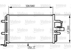 VALEO 814357 kondensatorius, oro kondicionierius 
 Oro kondicionavimas -> Kondensatorius
1J0820413H, 1J0820413H
