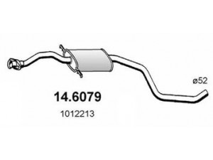 ASSO 14.6079 vidurinis duslintuvas 
 Išmetimo sistema -> Duslintuvas
1012213, 1495893