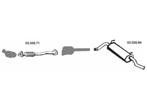 EBERSPÄCHER 032169 išmetimo sistema 
 Išmetimo sistema -> Išmetimo sistema, visa