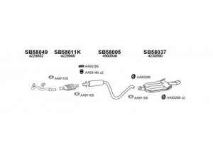 VENEPORTE 580022 išmetimo sistema 
 Išmetimo sistema -> Išmetimo sistema, visa