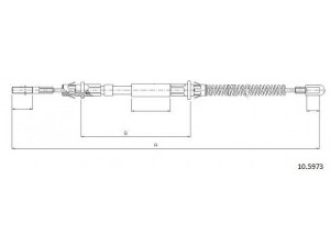 CABOR 10.5973 trosas, stovėjimo stabdys
10403283, 522431, 10403283, 522431