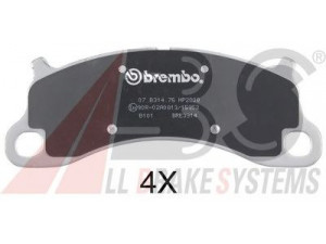 A.B.S. 35010S stabdžių trinkelių rinkinys, diskinis stabdys 
 Techninės priežiūros dalys -> Papildomas remontas
99135194902