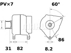 MAHLE ORIGINAL MG 552 kintamosios srovės generatorius 
 Elektros įranga -> Kint. sr. generatorius/dalys -> Kintamosios srovės generatorius
AMR 5425, YLE 10075, YLE 10113