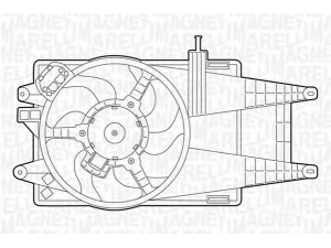 MAGNETI MARELLI 069422037010 ventiliatorius, radiatoriaus 
 Aušinimo sistema -> Oro aušinimas
46818599, 46841314