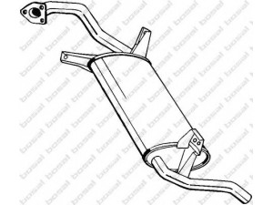 BOSAL 177-245 galinis duslintuvas 
 Išmetimo sistema -> Duslintuvas
MR 281172