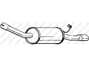 BOSAL 154-017 galinis duslintuvas 
 Išmetimo sistema -> Duslintuvas
1020050, 1076333, 1507193, 6880568