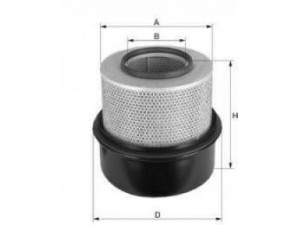 UNIFLUX FILTERS XA2158 oro filtras 
 Techninės priežiūros dalys -> Techninės priežiūros intervalai
004 094 02 04