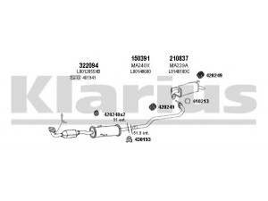 KLARIUS 570250E išmetimo sistema 
 Išmetimo sistema -> Išmetimo sistema, visa