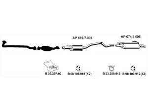 EBERSPÄCHER AP_2241 išmetimo sistema 
 Išmetimo sistema -> Išmetimo sistema, visa