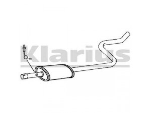 KLARIUS 260999 vidurinis duslintuvas 
 Išmetimo sistema -> Duslintuvas
MR597568