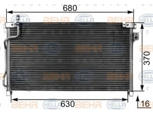HELLA 8FC 351 301-011 kondensatorius, oro kondicionierius 
 Oro kondicionavimas -> Kondensatorius
1 955 781, 1 956 440, 92110-0F060