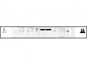 STANDARD OEK722 uždegimo laido komplektas 
 Kibirkšties / kaitinamasis uždegimas -> Uždegimo laidai/jungtys