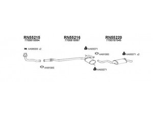 VENEPORTE 550233 išmetimo sistema 
 Išmetimo sistema -> Išmetimo sistema, visa