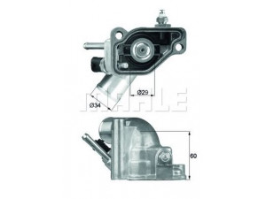 MAHLE ORIGINAL TI 5 92 termostatas, aušinimo skystis 
 Aušinimo sistema -> Termostatas/tarpiklis -> Thermostat
24 456 401, 90 536 262, 90 536 501