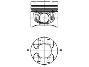 KOLBENSCHMIDT 40272620 stūmoklis 
 Variklis -> Cilindrai/stūmokliai