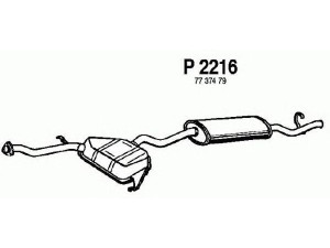 FENNO P2216 galinis duslintuvas 
 Išmetimo sistema -> Duslintuvas
7737479