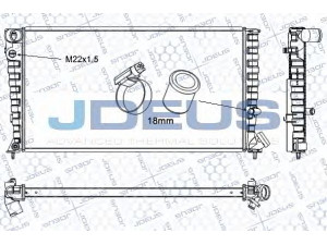 JDEUS RA0070130 radiatorius, variklio aušinimas 
 Aušinimo sistema -> Radiatorius/alyvos aušintuvas -> Radiatorius/dalys
133009, 133010, 133024, 133030