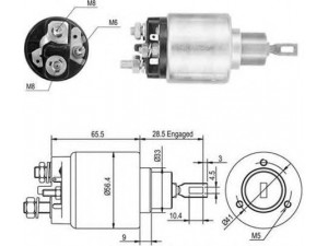 MAGNETI MARELLI 940113050046 solenoidinis jungiklis, starteris