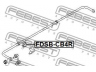 FEBEST FDSB-CB4R skersinio stabilizatoriaus įvorių komplektas
1581670, 31200326