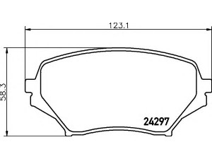 HELLA 8DB 355 006-771 stabdžių trinkelių rinkinys, diskinis stabdys 
 Techninės priežiūros dalys -> Papildomas remontas
N77Y3328ZB, NF7Y3323Z, NF7Y3328Z
