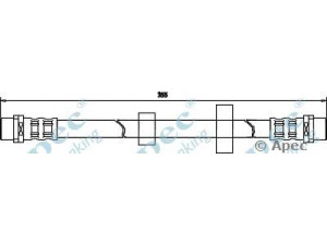 APEC braking HOS3435 stabdžių žarnelė 
 Stabdžių sistema -> Stabdžių žarnelės
701611701