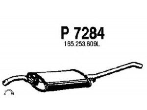 FENNO P7284 galinis duslintuvas 
 Išmetimo sistema -> Duslintuvas
165253609K, 165253609L