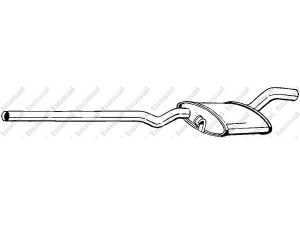 BOSAL 282-599 vidurinis duslintuvas 
 Išmetimo sistema -> Duslintuvas
191 253 409 AG