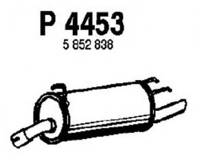 FENNO P4453 galinis duslintuvas 
 Išmetimo sistema -> Duslintuvas
5852848, 5852931, 5852932