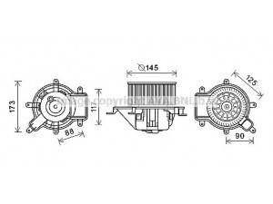 AVA QUALITY COOLING PE8390 elektrovariklis, vidinis pūtiklis 
 Šildymas / vėdinimas -> Orpūtė/dalys
6441CP, 6441CP