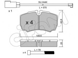 CIFAM 822-604-2K stabdžių trinkelių rinkinys, diskinis stabdys 
 Techninės priežiūros dalys -> Papildomas remontas
1501265, 1718023, 8C1V-2M008-AA