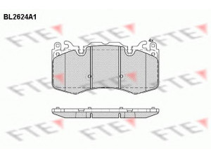 FTE BL2624A1 stabdžių trinkelių rinkinys, diskinis stabdys 
 Techninės priežiūros dalys -> Papildomas remontas
LR016684, LR020362