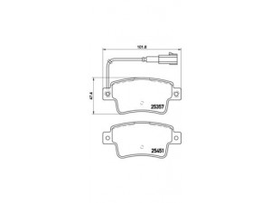 BREMBO P 23 142 stabdžių trinkelių rinkinys, diskinis stabdys 
 Techninės priežiūros dalys -> Papildomas remontas
77365464, 77365886