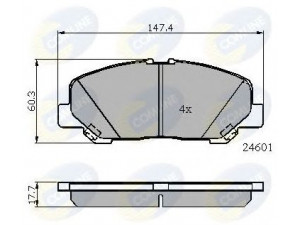 COMLINE CBP01701 stabdžių trinkelių rinkinys, diskinis stabdys 
 Techninės priežiūros dalys -> Papildomas remontas
0446528520, 446528520