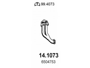 ASSO 14.1073 išleidimo kolektorius 
 Išmetimo sistema -> Išmetimo vamzdžiai
1038657, 1058657, 1503667, 6504753