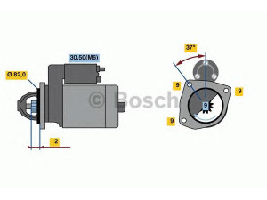 BOSCH 0 001 109 336 starteris 
 Elektros įranga -> Starterio sistema -> Starteris
51832953, 51832953