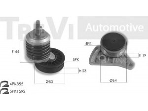 TREVI AUTOMOTIVE KA1107 V formos rumbuotas diržas, komplektas 
 Techninės priežiūros dalys -> Techninės priežiūros intervalai