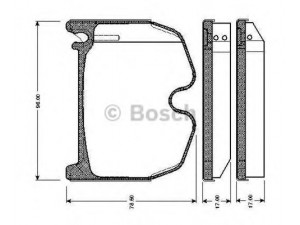 BOSCH 0 986 TB2 452 stabdžių trinkelių rinkinys, diskinis stabdys 
 Techninės priežiūros dalys -> Papildomas remontas
003 420 53 20, 199 421 06 10, A 003 420 53 20