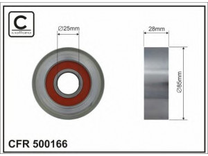 CAFFARO 500166 kreipiantysis skriemulys, V formos rumbuotas diržas 
 Diržinė pavara -> V formos rumbuotas diržas/komplektas -> Laisvasis/kreipiamasis skriemulys
60595630, 7072698, 7168218, V94DD19A216AA