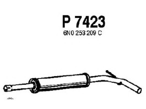 FENNO P7423 vidurinis duslintuvas
6N0253209C, 6N0253209E
