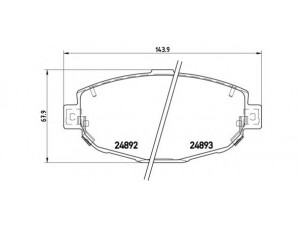BREMBO P 83 104 stabdžių trinkelių rinkinys, diskinis stabdys 
 Techninės priežiūros dalys -> Papildomas remontas
0446524020, 0446524021, 0449124041