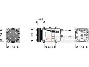 VAN WEZEL 0900K209 kompresorius, oro kondicionierius 
 Oro kondicionavimas -> Kompresorius/dalys
006453K4, 6453K4