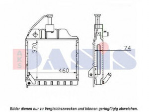 AKS DASIS 440652N radiatorius, variklio aušinimas