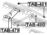 FEBEST TAB-479 valdymo svirties/išilginių svirčių įvorė 
 Ašies montavimas/vairavimo mechanizmas/ratai -> Valdymo svirtis/pasukamosios svirties sujungimas -> Montavimas/sutvirtinimas
48710-60121
